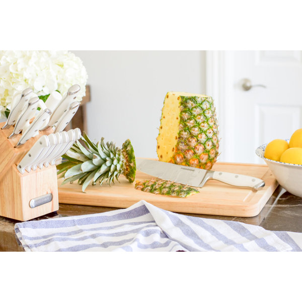 Farberware Triple Rivet Cutlery Set, 15Piece, White Wayfair